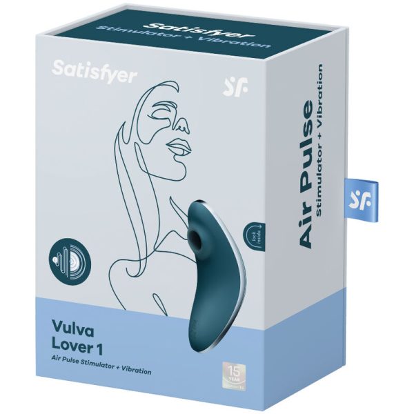 SATISFYER - VULVA LOVER 1 STIMULATEUR ET VIBRATEUR AIR PULSE BLEU - – Image 4