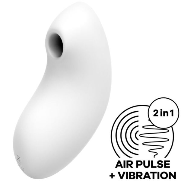 SATISFYER - STIMULATEUR ET VIBRATEUR À PULSE D'AIR VULVA LOVER 2 BLANC -