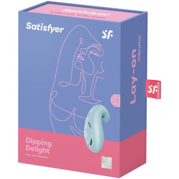 SATISFYER - VIBRATEUR  POSER DIPPING DELIGHT BLEU - – Image 4