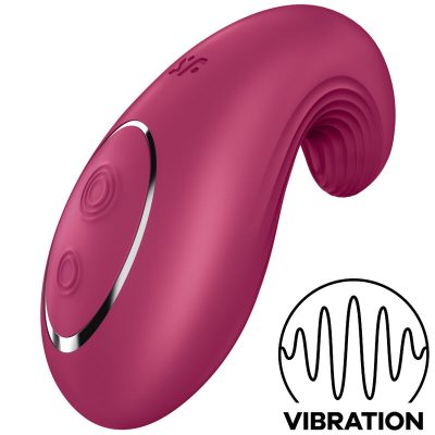 SATISFYER - VIBRATEUR  POSER DIPPING DELIGHT ROUGE -