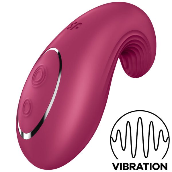 SATISFYER - VIBRATEUR  POSER DIPPING DELIGHT ROUGE -