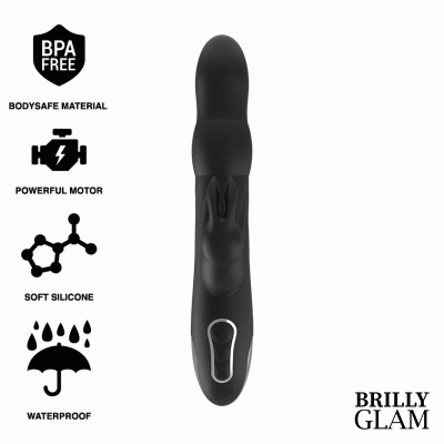 VIBRATEUR ET ROTATEUR BRILLY GLAM MOEBIUS RABBIT COMPATIBLE AVEC LA TECHNOLOGIE SANS FIL WATCHME -