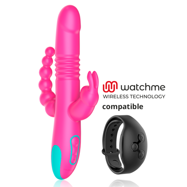 HAPPY LOKY - DONALD TRIPLE STIMULATION : ANAL, G-SPOT & CLITORAL WATCHME TECHNOLOGIE SANS FIL COMPATIBLE - – Image 2