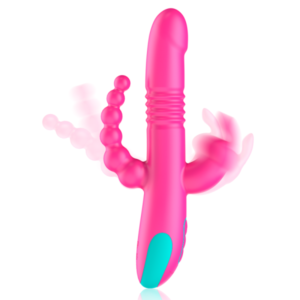 HAPPY LOKY - DONALD TRIPLE STIMULATION : ANAL, G-SPOT & CLITORAL WATCHME TECHNOLOGIE SANS FIL COMPATIBLE - – Image 3