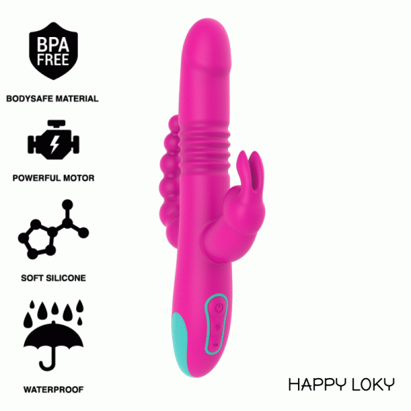 HAPPY LOKY - DONALD TRIPLE STIMULATION : ANAL, G-SPOT & CLITORAL WATCHME TECHNOLOGIE SANS FIL COMPATIBLE -