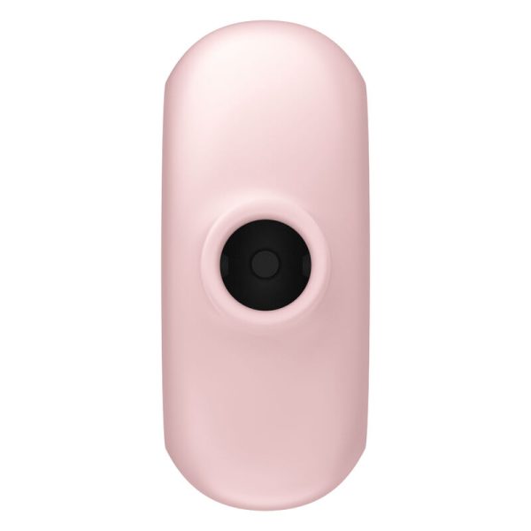 SATISFYER - STIMULATEUR ET VIBRATEUR DOUBLE AIR PULSE PRO TO GO 3 ROSE - – Image 3