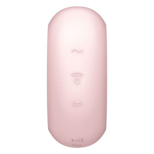 SATISFYER - STIMULATEUR ET VIBRATEUR DOUBLE AIR PULSE PRO TO GO 3 ROSE - – Image 4