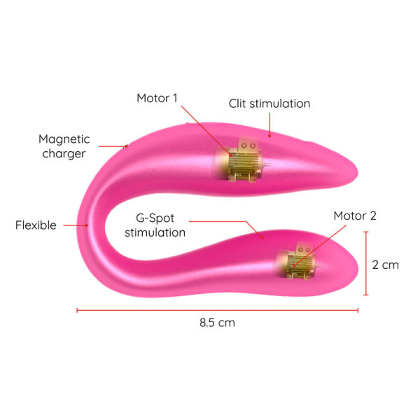 ONINDER - LISBOA G-SPOT & CLITORAL STIMULATEUR ROSE - APPLICATION GRATUITE - – Image 4