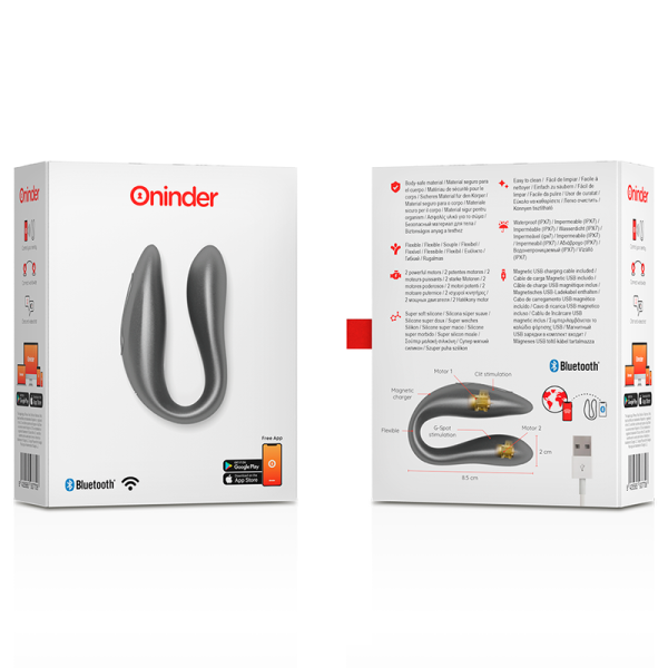ONINDER - LISBOA G-SPOT & CLITORAL STIMULATEUR NOIR - APPLICATION GRATUITE - – Image 7