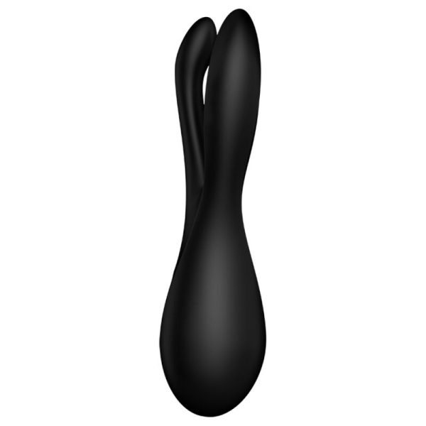SATISFYER - VIBRATEUR THREESOME 2 NOIR - – Image 3