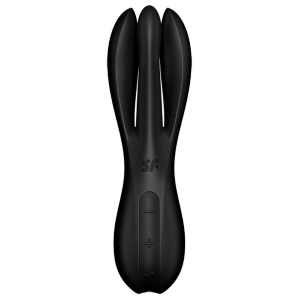 SATISFYER - VIBRATEUR THREESOME 2 NOIR - – Image 2