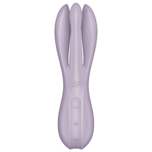 SATISFYER - VIBRATEUR THREESOME 2 VIOLET - – Image 2