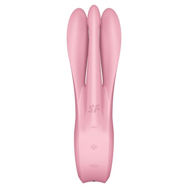 SATISFYER - VIBRATEUR THREESOME 1 ROSE - – Image 2
