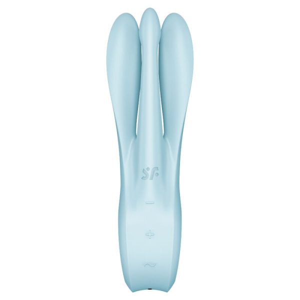 SATISFYER - VIBRATEUR THREESOME 1 BLEU - – Image 3