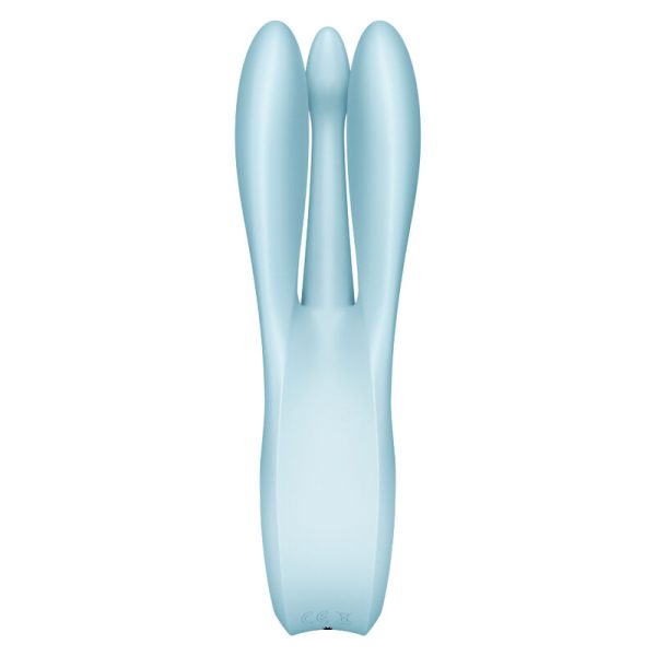 SATISFYER - VIBRATEUR THREESOME 1 BLEU - – Image 2