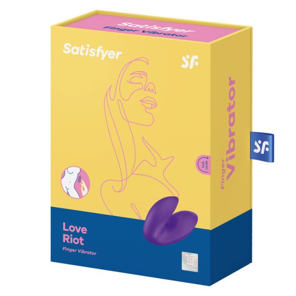 SATISFYER - VIBRATEUR  DOIGTS LOVE RIOT VIOLET - – Image 4