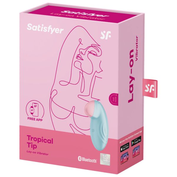 SATISFYER - VIBRATEUR  POSER TROPICAL TIP BLEU - – Image 5