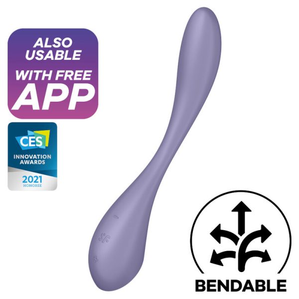 SATISFYER - VIBRATEUR MULTI G-SPOT FLEX 5 LILAS -