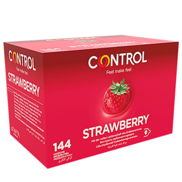 CONTROL - PRÉSERVATIFS ADAPTA FRAISE 144 UNITÉS -