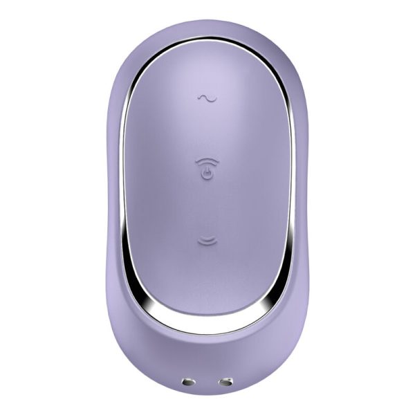 SATISFYER - STIMULATEUR ET VIBRATEUR DOUBLE AIR PULSE PRO TO GO 2 VIOLET - – Image 4