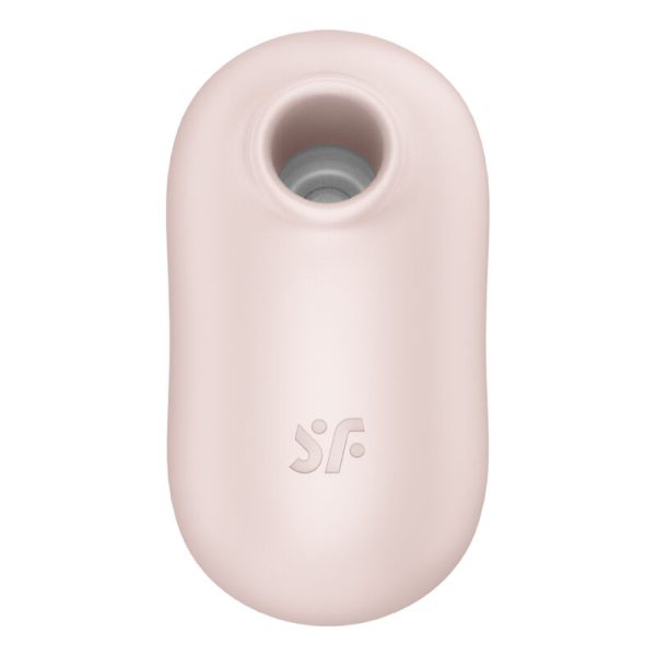 SATISFYER - STIMULATEUR ET VIBRATEUR DOUBLE AIR PULSE PRO TO GO 2 BEIGE - – Image 2