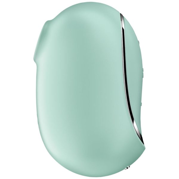 SATISFYER - STIMULATEUR ET VIBRATEUR DOUBLE AIR PULSE PRO TO GO 2 VERT - – Image 3