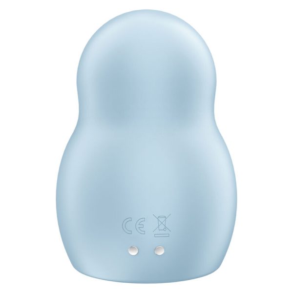 SATISFYER - STIMULATEUR ET VIBRATEUR DOUBLE AIR PULSE PRO TO GO 1 BLEU - – Image 3