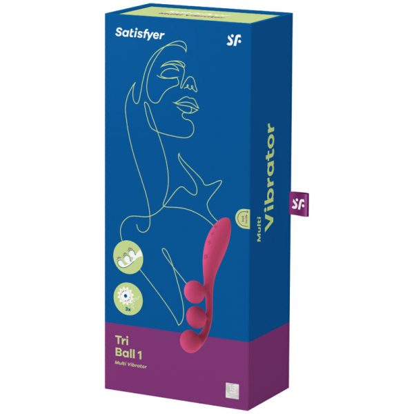 SATISFYER - VIBRATEUR MULTI TRI BALL 1 ROUGE - – Image 4