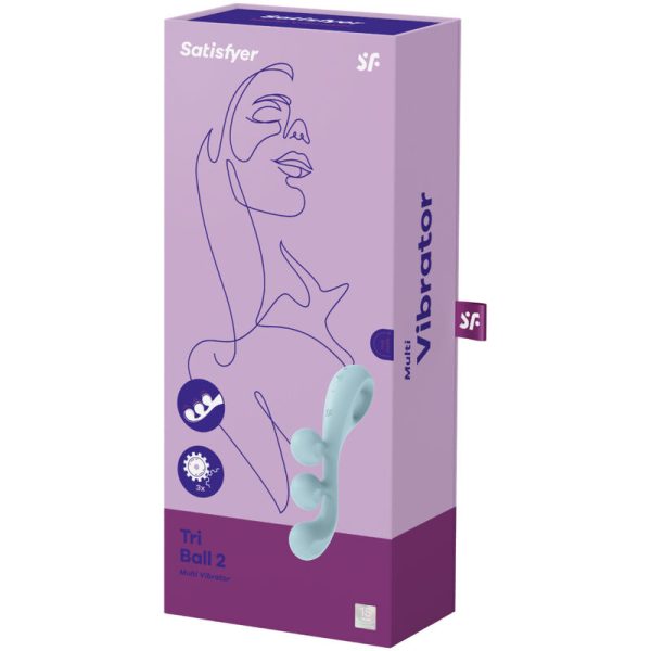 SATISFYER - VIBRATEUR MULTI TRI BALL 2 BLEU - – Image 4