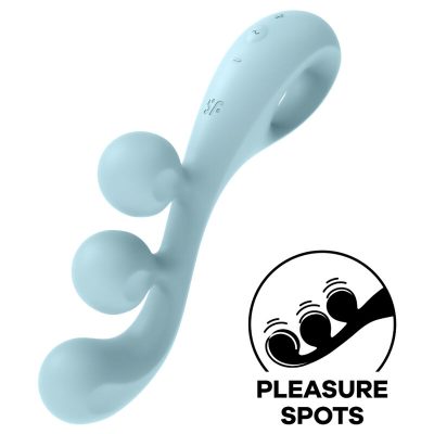 SATISFYER - VIBRATEUR MULTI TRI BALL 2 BLEU -