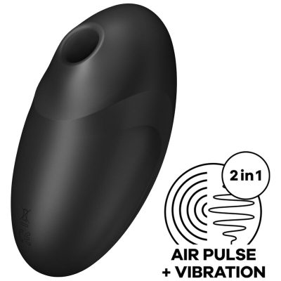 SATISFYER - STIMULATEUR ET VIBRATEUR VULVA LOVER 3 NOIR -
