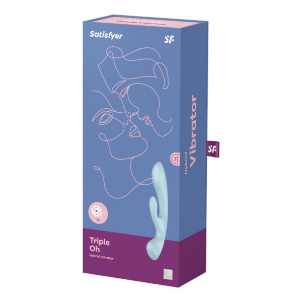 SATISFYER - VIBRATION HYBRIDE TRIPLE OH BLEU - – Image 4