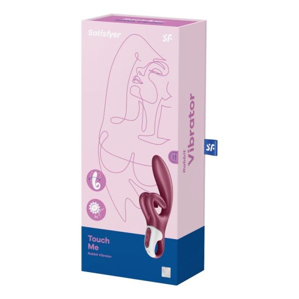 SATISFYER - VIBRATION DE LAPIN TOUCH ME ROUGE - – Image 5