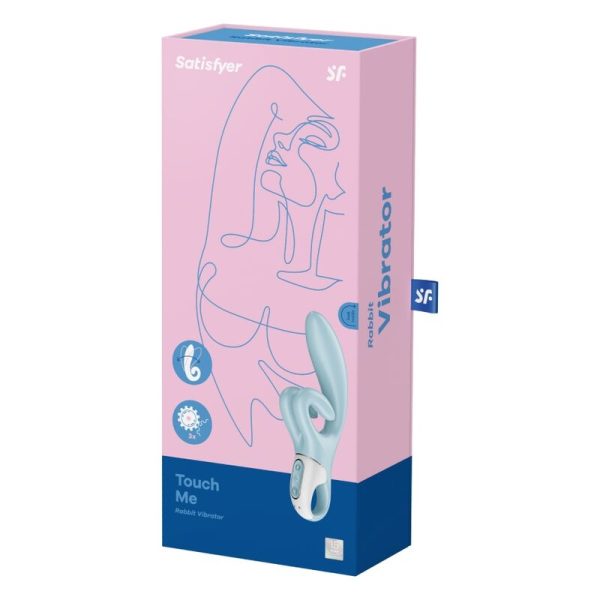 SATISFYER - VIBRATION DE LAPIN TOUCH ME BLEU - – Image 5