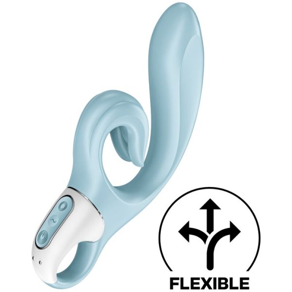 SATISFYER - LOVE ME RABBIT VIBRATION BLEU -
