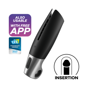 SATISFYER - MASTURBATEUR PUISSANT NOIR -
