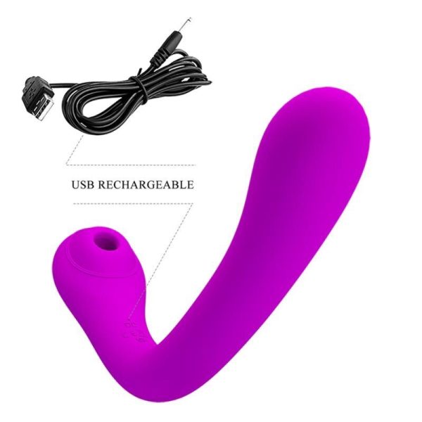 PRETTY LOVE - ALEX VIBRATEUR ET VENTOUSE DE CLITORIS LILAS - – Image 5