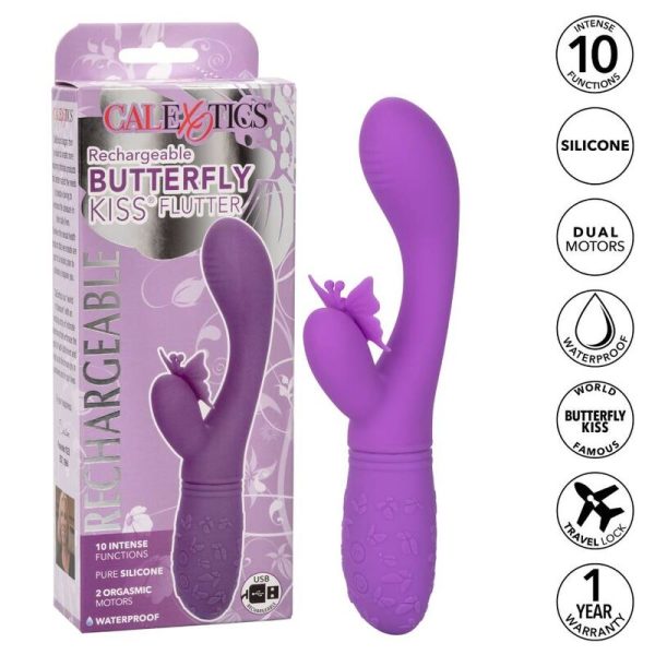 CALIFORNIA EXOTICS - PAPILLON KISS FLUTTER VIOLET - – Image 2