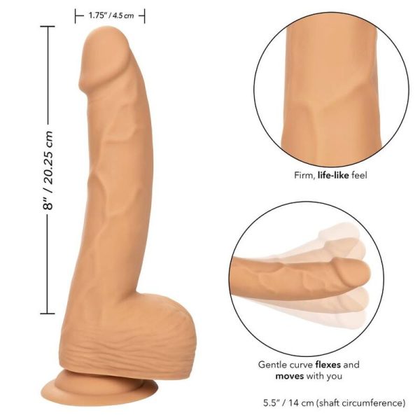CALIFORNIA EXOTICS - CLOUS EN SILICONE 20.32 CM PEAU - – Image 2