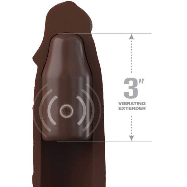 FANTASY X- TENSIONS - POCHETTE PIPEDREAMS 22,86 CM + PLUG 7,62 CM TELECOMMANDE MARRON - – Image 3