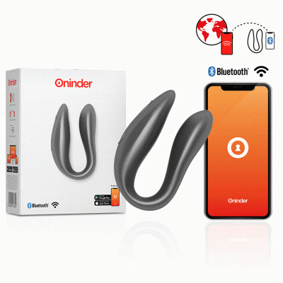 ONINDER - LISBOA G-SPOT & CLITORAL STIMULATEUR NOIR - APPLICATION GRATUITE -