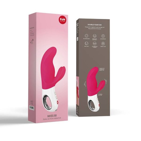FUN FACTORY - MISS BI DUAL VIBRATEUR ROSE BLANC - – Image 4