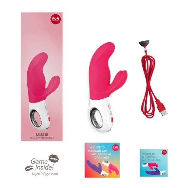 FUN FACTORY - MISS BI DUAL VIBRATEUR ROSE BLANC - – Image 5