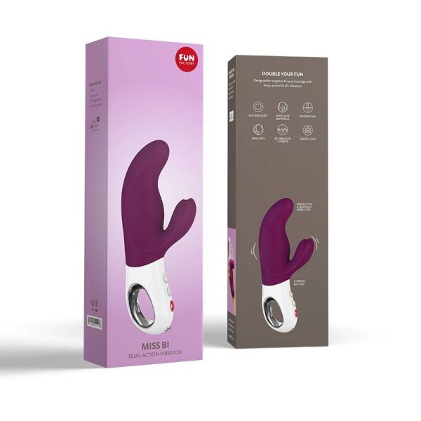FUN FACTORY - MISS BI DUAL VIBRATEUR RAISIN BLANC - – Image 5