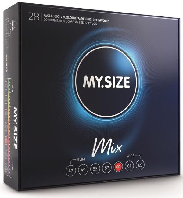 MY SIZE - MIX PRÉSERVATIFS 60 MM 28 UNITÉS -