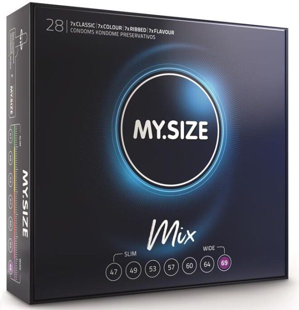 MY SIZE - MIX PRÉSERVATIFS 69 MM 28 UNITÉS -