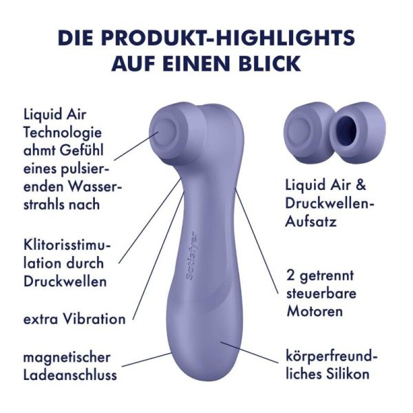 SATISFYER - PRO 2 GÉNÉRATION 3 TECHNOLOGIE AIR LIQUIDE LILAS - – Image 7