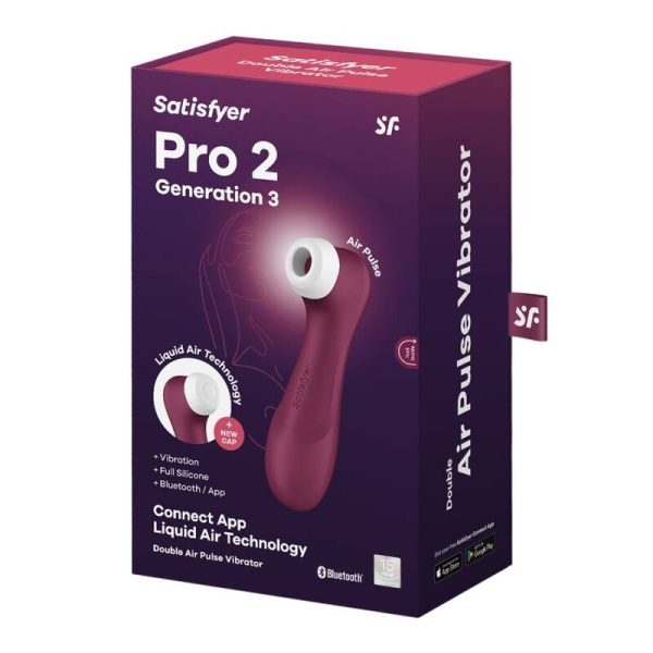 SATISFYER - PRO 2 GENERACIÓN 3 VIN ROUGE BLUETOOTH ET APPLICATION - – Image 7