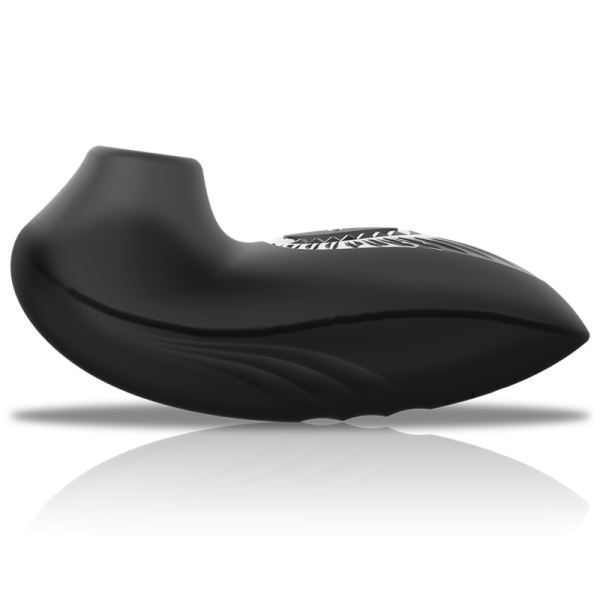 BLACK&SILVER - DRAKE DELUXE SUCKING VIBE RECHARGEABLE SILICONE NOIR - – Image 4