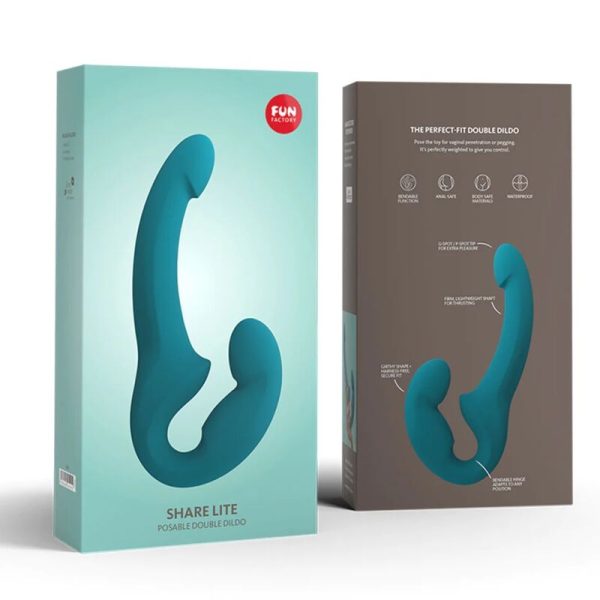 FUN FACTORY - SHARE LITE DOUBLE DILDO BLEU MER PROFONDE - – Image 2